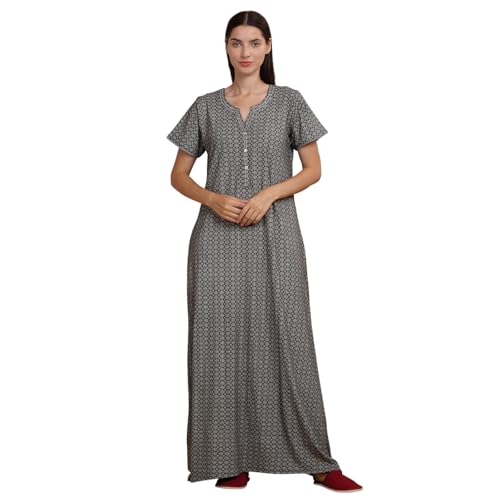 Image of Sweet Dreams Women's Cotton Maxi Casual Night Dress