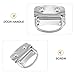 LIFKOME 2Pcs Stainless Steel Folding Toolbox Pull Handles Heavy-Duty Movable Drawer Knobs for Toolboxes and Cabinets Industrial Hardware Replacement