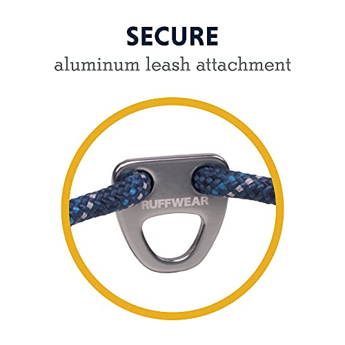 RUFFWEAR Knot-a-Collar, reflektierendes und verstellbares Hundehalsband mit Seil, 20'-26', Blue Moon