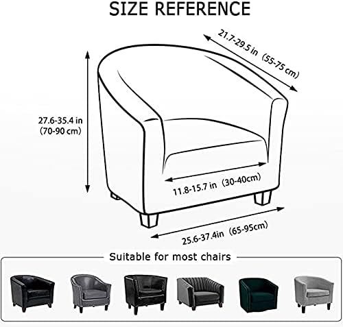 Stretch Tub Chair Cover Armchair Cover Sofa Slipcovers Washable Stretch Sofa Slipcover Armchair Protector Club Chair Cover Furniture Cover (G)