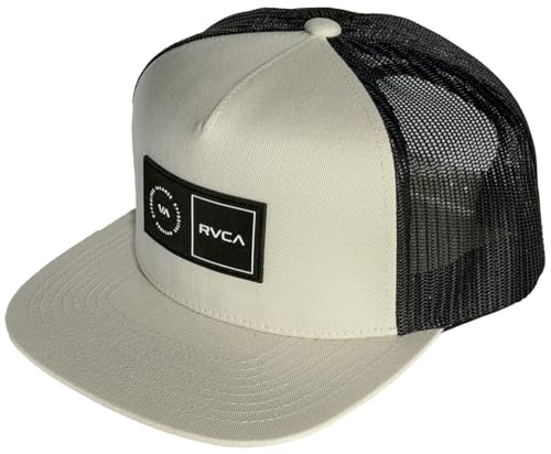 Image of RVCA Men's Trucker Hat, Adjustable Snapback Cap for Streetwear & Skating, Lightweight Breathable All-Day Comfort