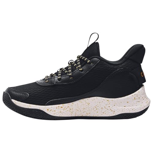 Under Armour Big Kids Grade School Curry 3Z7 Basketball Shoes 3026623 (Black/Black/Gold, US Footwear Size System, Big Kid, Numeric, Medium, 3.5)2