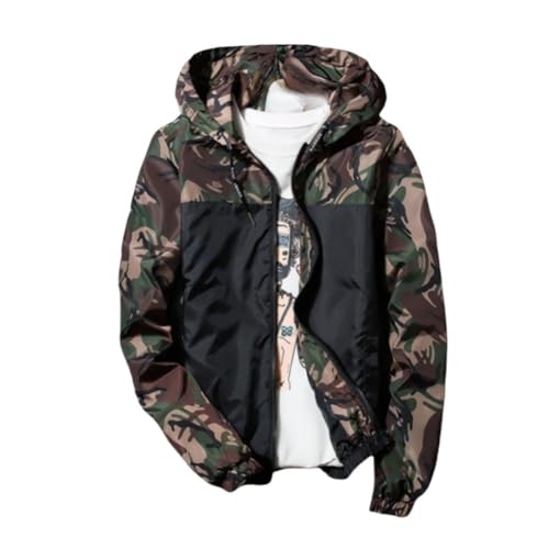 Manteau camouflage résistant veste de mi-saison extérieure couple vêtement 4xl