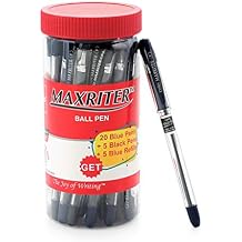 Cello Maxriter Ball Pen Jar - 20 Blue Pens + 5 Black Pens + 5 Blue Refills