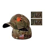 YUSENGMOO Men's Seal Team Tactical Baseball Cap Snapback Stretchable Hat Running/Fishing Camouflage Full Back Cap + 2 Patch (7,Large)