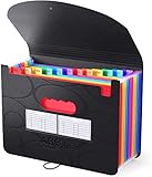 ABC life Accordian File Organizer 13 Pockets,Expanding File Folder with Upgrad Bubble...