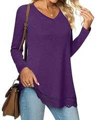 Long V Lace-dark Purple