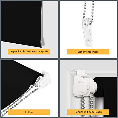 Deswin, tende oscuranti lunghe, avvolgibili, con