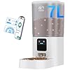 5g wifi automatic cat feeder with wall hook automatic dog feeder with 7l large food storage container cat food dispenser with alexa for multiple pets detachable for easy clean 29 cup  urban country home decor