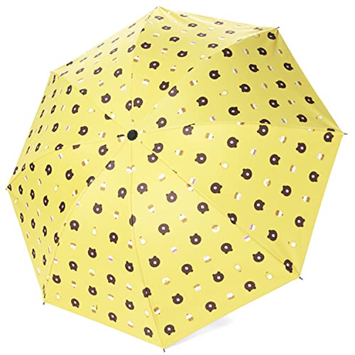 Image of House of Quirk 3-Fold Travel Umbrella - Auto Open /Close Ultra Light and Small Mini Umbrella with Carrying Pouch