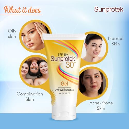 Image of Salve Sunprotek Matte Look Sunscreen SPF30 PA+++ For Oily or Acne prone skin, Paraben & Sulphate free For Women And Men - 50gm (Pack of 3)
