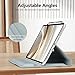 Fintie Rotating Case for iPad Pro 13-inch (M5) 2025 / (M4) 2024 with Pencil Holder - 360 Degree Swiveling Protective Stand Cover with Auto Wake/Sleep, Cloudy Marble