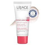 Uriage Roseliane Crème Hydratante Visage Anti-Rougeurs SPF30 - Extraits de Ginseng, Algues - Couvre les Rougeurs, Action Apaisante Longue Durée - Parfum Floral - Peau Sensible - Non Comédogène - 40ml