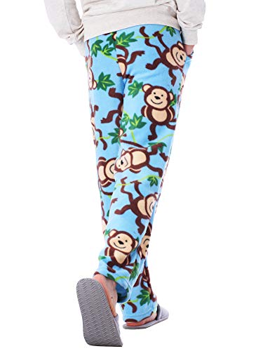 Ma Croix Mens Premium Made in USA Pajama Pants Animal Knit Fleece Lounge PJ Bottom with Pockets2