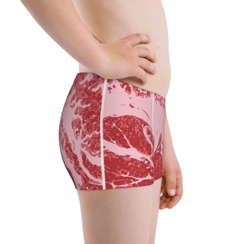 Boys' Cotton Boxer Brief Soft Underwear-Striped Meat2