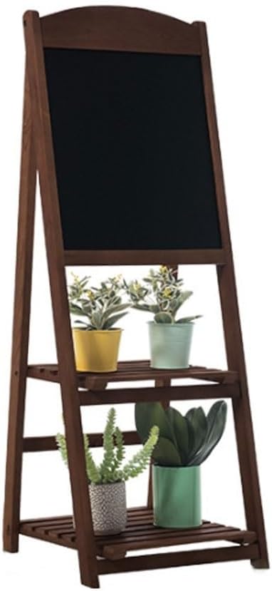 Multi Tiered Plant Stand Indoor Balcony Solid Wood Drawing Board Flower Rack Storage Rack Living Room Floor-Standing Decorative Pothos Plant Rack Corner Outdoor Plant Stand(L:45CMX42CMX135CM)