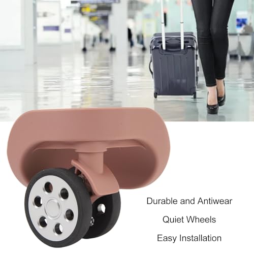 Generic Luggage Wheels, 360 Degree Rotating 2 Pieces 2.36in Diameter Suitcase Caster Easy Installation with Screws for Repair (Rose Gold), Genericq8v9umr7ix-132