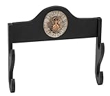 schwerthalter rücken kinder Wandhalter mit Samuraiemblem für 2 Samuraischwerter aus Holz