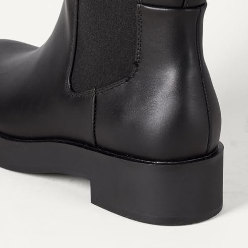 Image of Amazon Essentials Women's Tall Gusset Boots, Chunky Heel, Square Toe