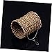 Toyvian Fashion Pet Ladder Parrot Hammock Warm Natural Straw Nest for Pets Comfortable Cotton Swing Bed Winter Retreat for Birds Hamsters and Guinea Pigs