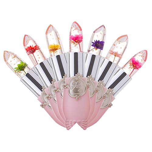 Winsummer Pack of 6 Crystal Jelly Lipstick Long Lasting Nutritious Lip Balm Lips