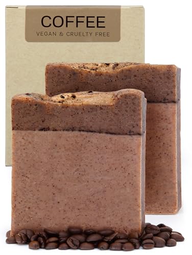 AUTHENTIC BATH & SOAP - Coffee Soap Bar - Cold Processed, Natural, Handmade, Gentle Exfoliation, Radiant, Youthful Skin for Men & Women, No Sulfates or Parabens, Cruelty Free. (Pack of 2) 4.2 Oz Each AUTHENTIC BATH & SOAP - Coffee Soap Bar - Cold Processed, Natural, Handmade, Gentle Exfoliation, Radiant, Youthful Skin for Men & Women, No Sulfates or Parabens, Cruelty Free. (Pack of 2) 4.2 Oz Each