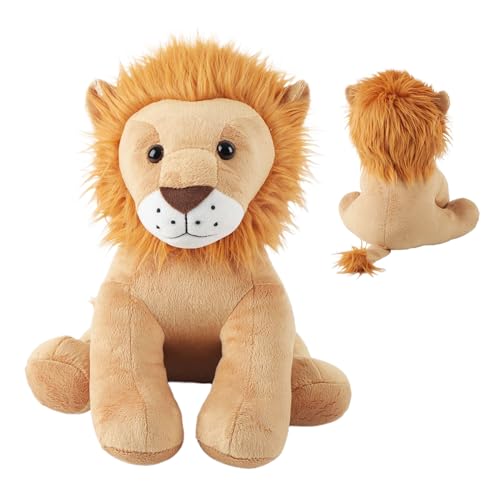Genérico León de Peluche - Juguete de Peluche León de 18 Centímetros | Cojín de Animal Bonito - para Bebés Y Niñas Y Niños Y Cumpleaños Y Halloween Y Hogar Y
