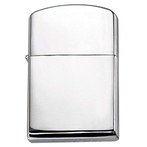 MFH Petrol Windproof Lighter Polished Chrome Unfilled