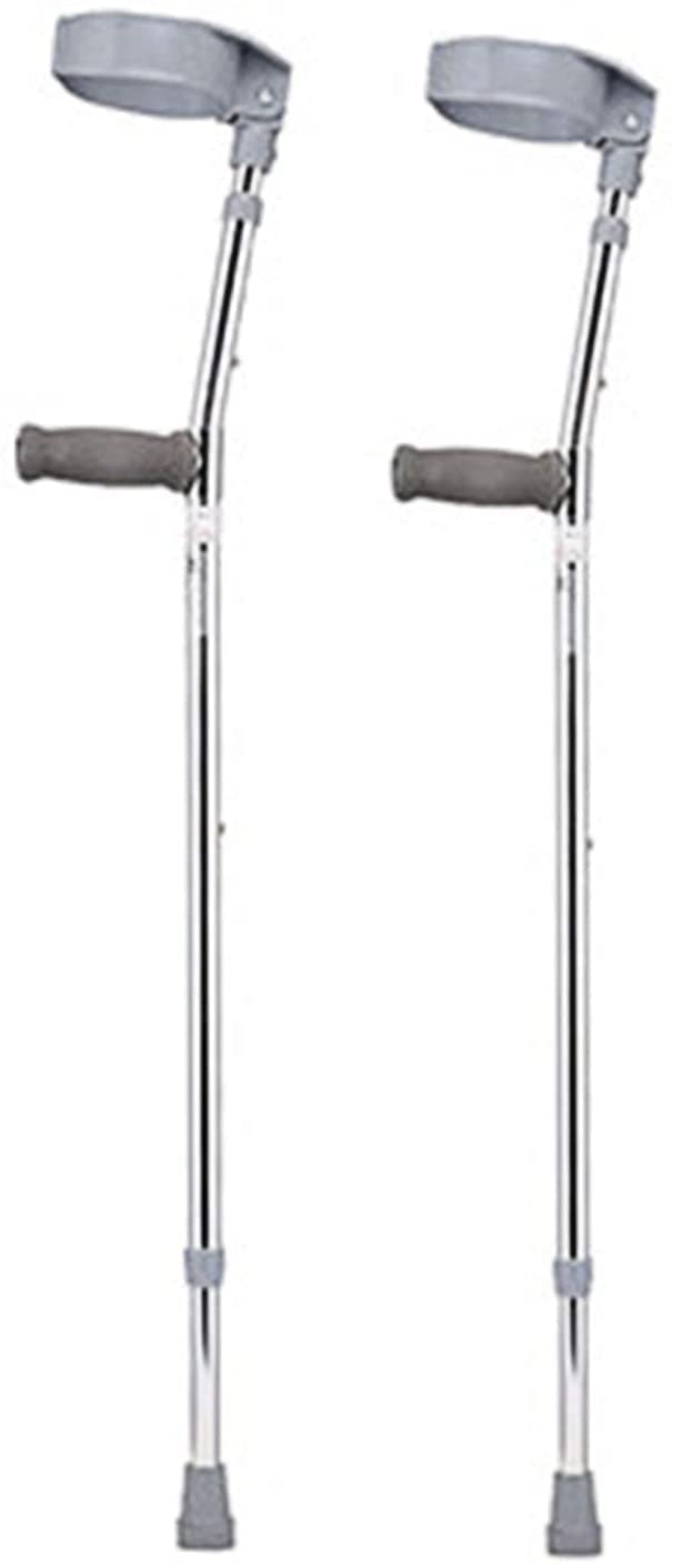 kule przedramienne, Wygodny uchwyt - aluminiowe kule ortopedyczne dla dorosłych, prześwit 72 cm-95 cm, 2 szt., lekka kula ortopedyczna