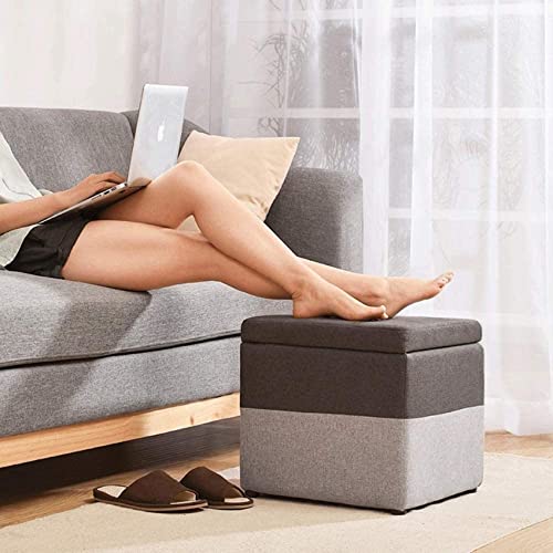 Tabouret de rangement pour coiffeuse afin de désencombrer la chambre