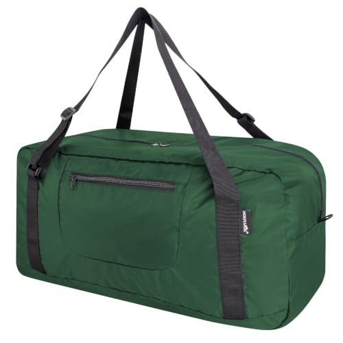 Image of HOLYLUCK Foldable Travel Duffel Bag For Women & Men Luggage Great for Gym -55L, Dark Green