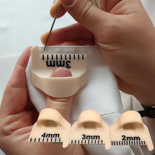 Template for Sewing - 2025 Sewing Template Kit for Consistent Stitches, 3 Sizes Non-Slip Sewing Template, DIY Stitching Guide Tool for Seam Finishing, Quilting & Sewing Aids (White - Set of 3 Sizes)