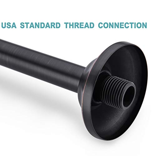 Bestill 16 Inch L-Shaped Shower Head Extension Arm, Shower Arm And Flange Included, Oil Rubbed Bronze #TOP4