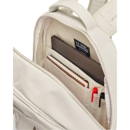 Under Armour Unisex, Hustle 6.0 Pro Backpack (110) Summit White//Metallic Gold One Size Fits Most4