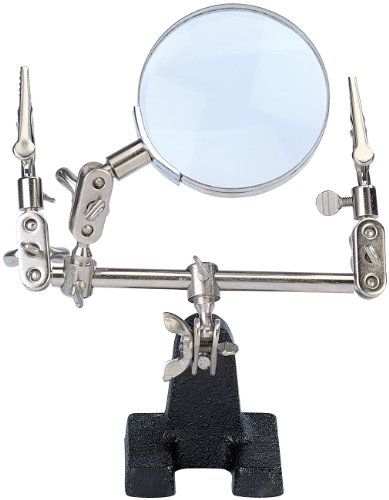 Preisvergleich Produktbild AGT DRITTE HAND+GLASLUPE 5fach ZOOM für feinste Lötarbeiten