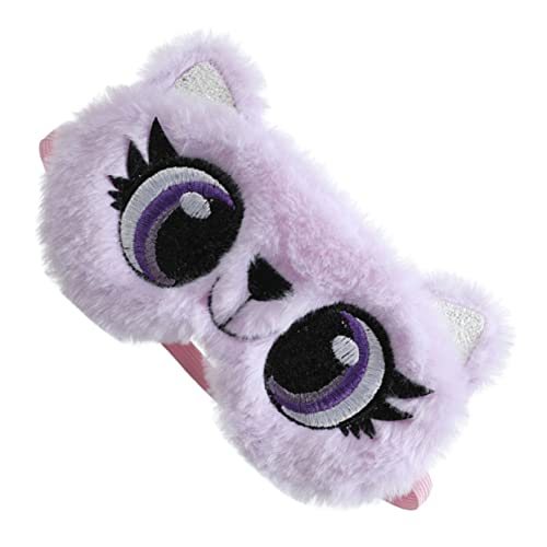 LOLIPPYY シーカワイイ アニメ毛?アイマスク 幼児用 旅行用 睡眠用アイカバー 耳圧迫感なし 伸縮性バンド付き 快適 安眠サポート 旅行やお昼寝に