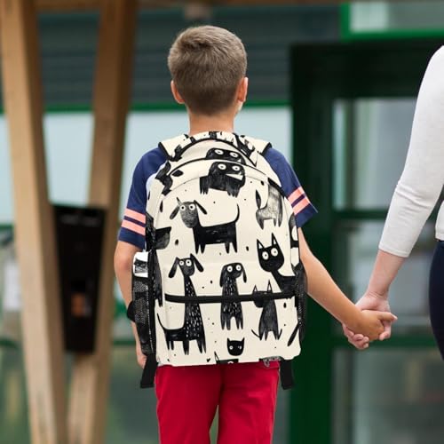 Cartable grande capacité anti-désordre avec trousse assortie pour ados et collégiens