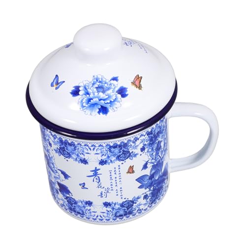 Vaso para café y té de 500ml esmaltado resistente con asa 2