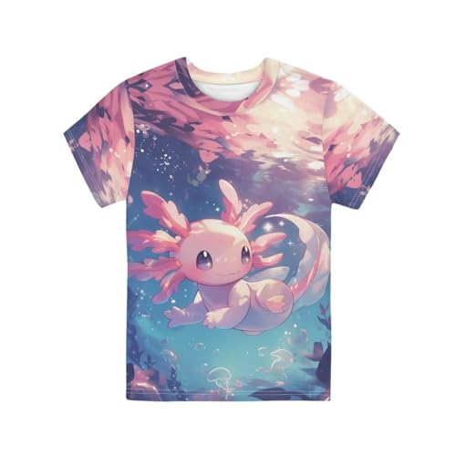 Image of Kids Graphic T-Shirt Boys Girls Novelty Tees Top Short Sleeve Shirts Summer Blouses 3-16