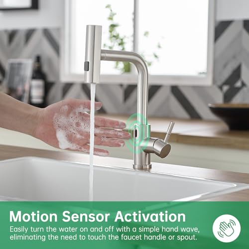 Grifo de cocina sin contacto CENOSA para evitar manchas en el fregadero con sensor 6