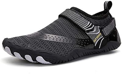 ANDUNE Men's Barefoot & Minimalist Cross Training Shoes - Black Bolts | Wide Toe Box | Zero Drop Sole