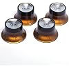 4PCS Imperial Inch Size 2 Volume and 2 Tone Speed Control Knobs Set for Gibson Les Paul Electric Guitar Replacement (Amber)