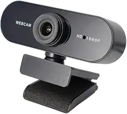 Webcam 1080P para PC, foco automático PDAF, microfones com cancelamento de ruído AI duplo, correção automática de luz, webcam Plug & Play