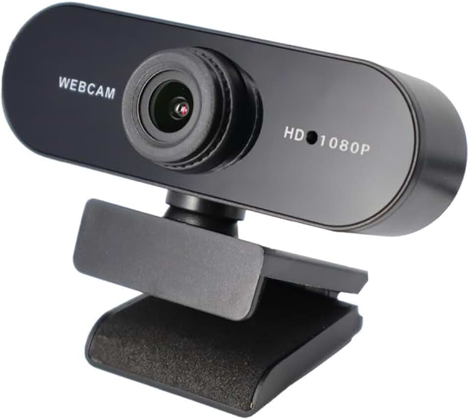 Webcam 1080P para PC, foco automático PDAF, microfones com cancelamento de ruído AI duplo, correção automática de luz, webcam Plug & Play