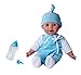 Simba 105140178 - Laura Babysprache Bruder, Weichkörperpuppe mit Schlafaugen, in süßem Strampler, 24 Babylaute, 38cm, Babypuppe ab 2 Jahre