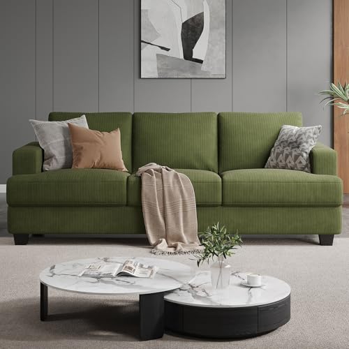 89 Inch Sofa with Extra Deep Seats Oversize, 3 Seater Sofa for Li...
