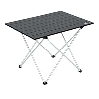 Sportneer Campingtisch, Klapptisch Camping, Aluminium Camping Tisch Leichte mit Tasche, Leicht zu tragen, klappbar Tisch Präfekt für Picknick Kochen Garten Wandern Reisen, M ohne abnehmbares Netz