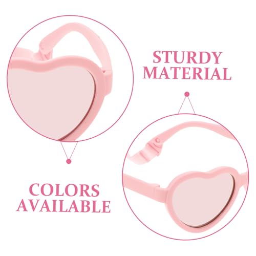 Shaped Polarized Sunglasses with Strap for Newborns Months UV Comfortable Fit Cute Sunglasses for Outdoor Fun3