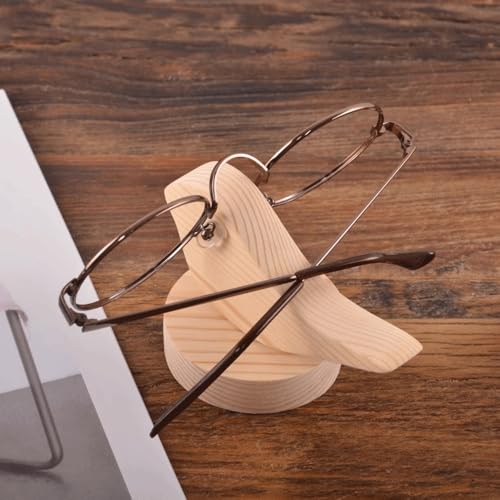 Soporte de Gafas de Madera Maciza con Acabado Artesanal para Oficina y Hogar 4
