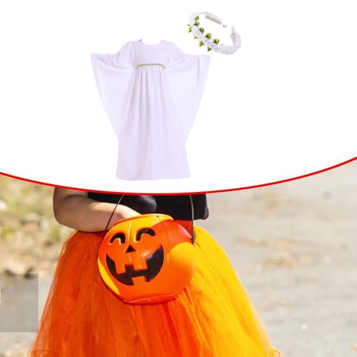 Disfraz de ángel para niña vestido carnaval S miniatura 6